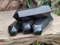 Polished Black Basalt Points x 12 From Antsirabe, Madagascar