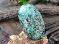 Polished Emerald Mica In Matrix Standing Free Forms x 6 From Mutoko, Zimbabwe