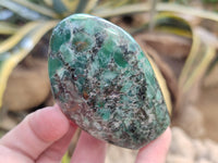 Polished Emerald Mica In Matrix Standing Free Forms x 6 From Mutoko, Zimbabwe