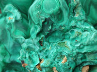 Natural Etched Silky Malachite Stalactite Specimen x 1 From Congo