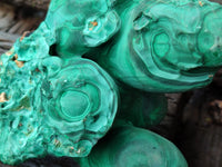 Natural Etched Silky Malachite Stalactite Specimen x 1 From Congo