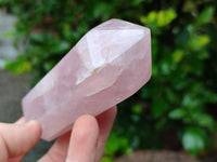 Polished Double Terminated Rose Quartz Points x 6 From Ambatondrazaka, Madagascar