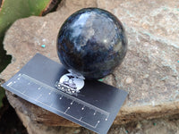 Polished Iolite Spheres x 2 From Ambatofinandrahana, Madagascar