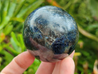 Polished Iolite Spheres x 2 From Ambatofinandrahana, Madagascar