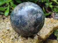 Polished Iolite Spheres x 2 From Ambatofinandrahana, Madagascar