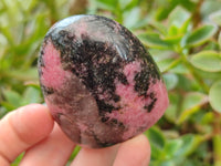 Polished Rhodonite Standing Free Forms x 6 From Ambindavato, Madagascar