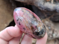 Polished Rhodonite Standing Free Forms x 6 From Ambindavato, Madagascar