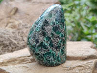 Polished Emerald Mica In Matrix Standing Free Forms x 5 From Mutoko, Zimbabwe