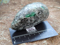 Polished Emerald Mica In Matrix Standing Free Forms x 5 From Mutoko, Zimbabwe