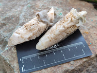 Natural Drusy Quartz Coated Calcite Pseudomorph Specimens x 12 From Alberts Mountain, Lesotho