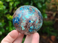 Polished Shattuckite Spheres x 2 From Congo