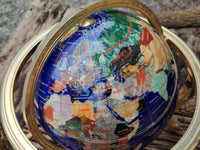 Polished Lapis Lazuli World Globe x 1 From China