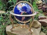 Polished Lapis Lazuli World Globe x 1 From China