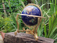 Polished Lapis Lazuli World Globe x 1 From China