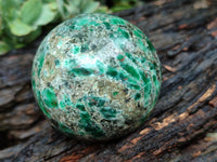 Polished Emerald Mica In Matrix Spheres x 2 From Mutoko, Zimbabwe