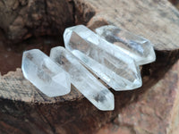 Polished Double Terminated Clear Quartz Crystals x 20 From Madagascar