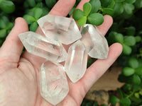 Polished Double Terminated Clear Quartz Crystals x 20 From Madagascar