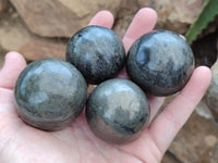 Polished Pharaoh Stone Spheres x 6 Zimbabwe