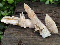 Natural Drusy Quartz Coated Calcite Pseudomorph Specimens x 12 From Alberts Mountain, Lesotho