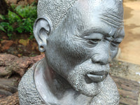 Hand Made Wonder Stone African Bust Sculpture x 1 From Zimbabwe