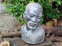 Hand Made Wonder Stone African Bust Sculpture x 1 From Zimbabwe