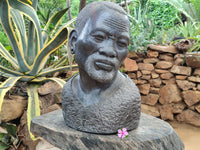 Hand Made Wonder Stone African Bust Sculpture x 1 From Zimbabwe