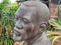 Hand Made Wonder Stone African Bust Sculpture x 1 From Zimbabwe