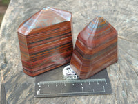 Polished Tiger Iron Jasper Points x 5 From South Africa