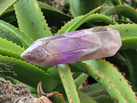 Polished Chevron Amethyst Points x 2 From Madagascar