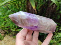 Polished Chevron Amethyst Points x 2 From Madagascar