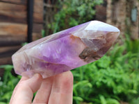 Polished Chevron Amethyst Points x 2 From Madagascar