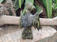 Hand Made Leopard Stone Dragon Carving x 1 From Nyanga, Zimbabwe