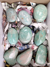 Polished Amazonite Free Forms x 12 From Madagascar