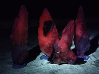 Natural Drusy Quartz Coated Calcite Pseudomorph Specimens x 35 From Alberts Mountain, Lesotho