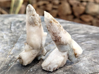 Natural Drusy Quartz Coated Calcite Pseudomorph Specimens x 35 From Alberts Mountain, Lesotho