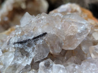 Natural Limonite Quartz Clusters x 2 From Solwezi, Zambia