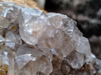 Natural Limonite Quartz Clusters x 2 From Solwezi, Zambia