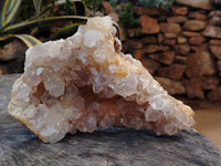 Natural Limonite Quartz Clusters x 2 From Solwezi, Zambia