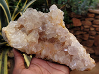 Natural Limonite Quartz Clusters x 2 From Solwezi, Zambia