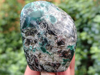 Polished Emerald Mica In Matrix Standing Free Forms x 4 From Mutoko, Zimbabwe