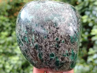 Polished Emerald Mica In Matrix Standing Free Forms x 4 From Mutoko, Zimbabwe