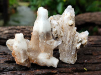 Natural Drusy Quartz Coated Calcite Pseudomorph Specimens x 24 From Alberts Mountain, Lesotho