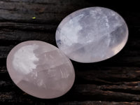 Polished Rose Quartz Palm Stones x 12 From Ambatondrazaka, Madagascar