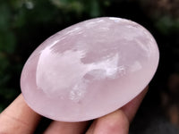 Polished Rose Quartz Palm Stones x 12 From Ambatondrazaka, Madagascar