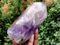 Polished Chevron Amethyst Points x 3 From Madagascar