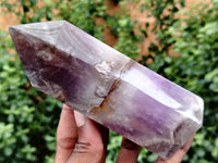 Polished Chevron Amethyst Points x 3 From Madagascar