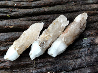 Natural Drusy Quartz Coated Calcite Pseudomorph Specimens x 35 From Alberts Mountain, Lesotho