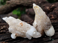 Natural Drusy Quartz Coated Calcite Pseudomorph Specimens x 35 From Alberts Mountain, Lesotho