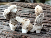 Natural Drusy Quartz Coated Calcite Pseudomorph Specimens x 35 From Alberts Mountain, Lesotho