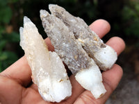 Natural Drusy Quartz Coated Calcite Pseudomorph Specimens x 35 From Alberts Mountain, Lesotho